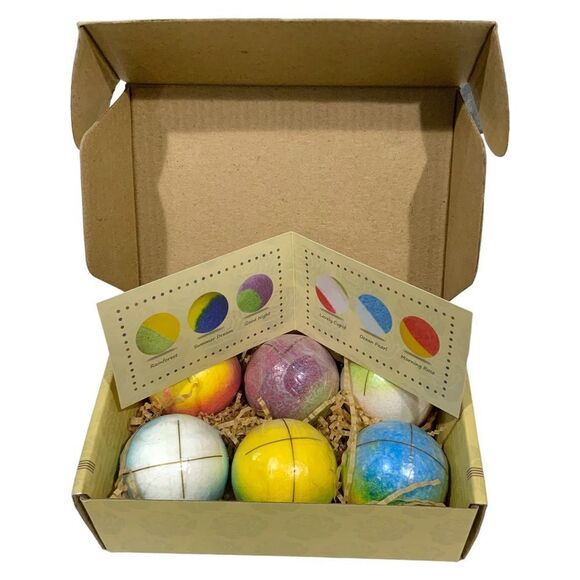 Inteye Other - INTEYE Natural Essential Oil Bath Bombs Set of 6 NIB Gift Giving